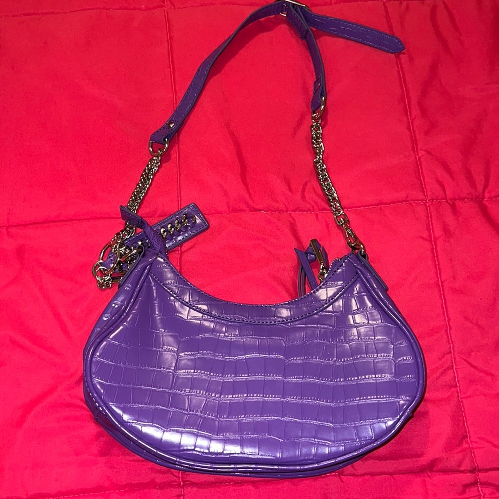 Purple and silver Shoulder bag
